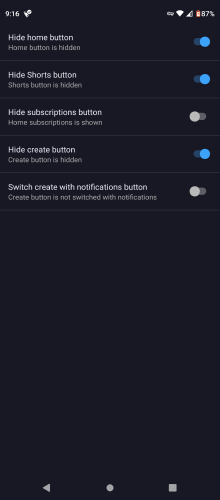 Hide Home Button